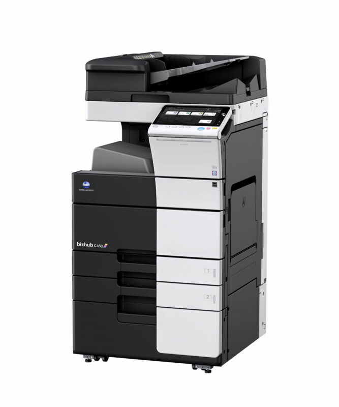 Konica Minolta Bizhub C458 – wydajny kolor 45 str./min dla dużego biura